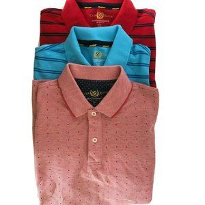 Lot of 3 Club Room Estate Performance Polo Mens M